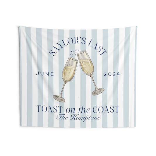 Last Toast on the Coast Bachelorette Party Banner