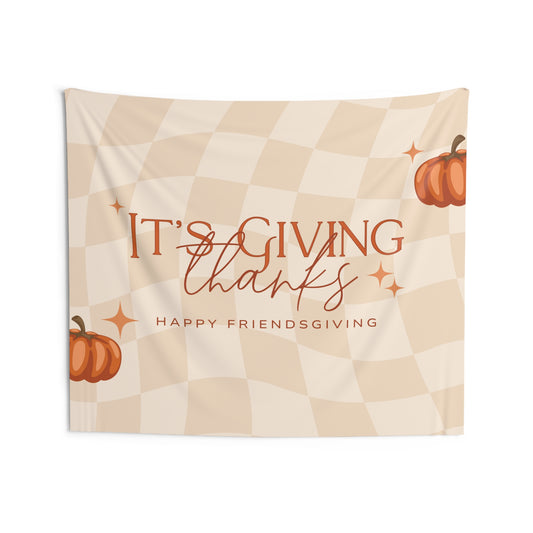 It's Giving Thanks Friendsgiving Banner