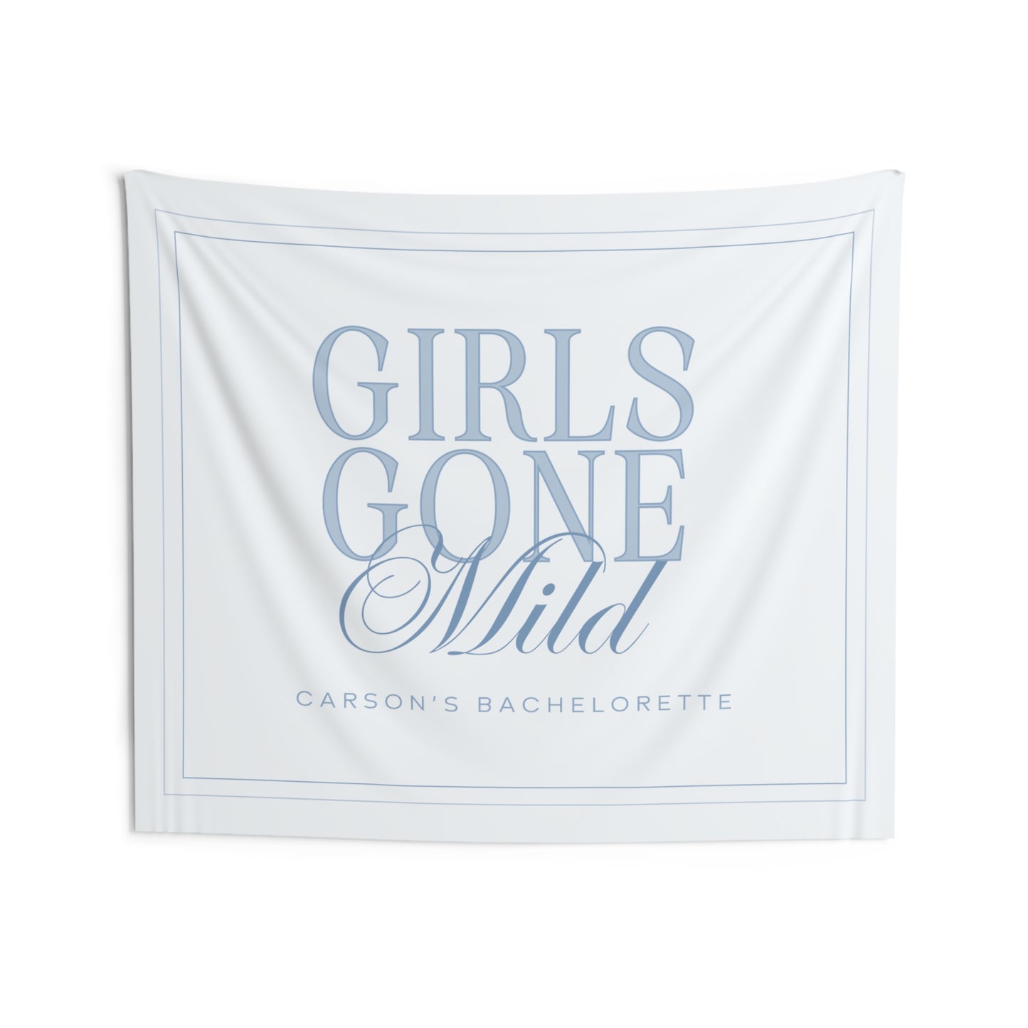 Girls Gone Mild Bachelorette Party Banner - Blue
