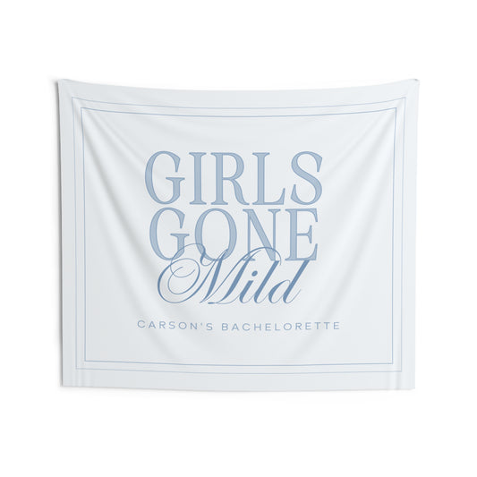 Girls Gone Mild Bachelorette Party Banner - Blue