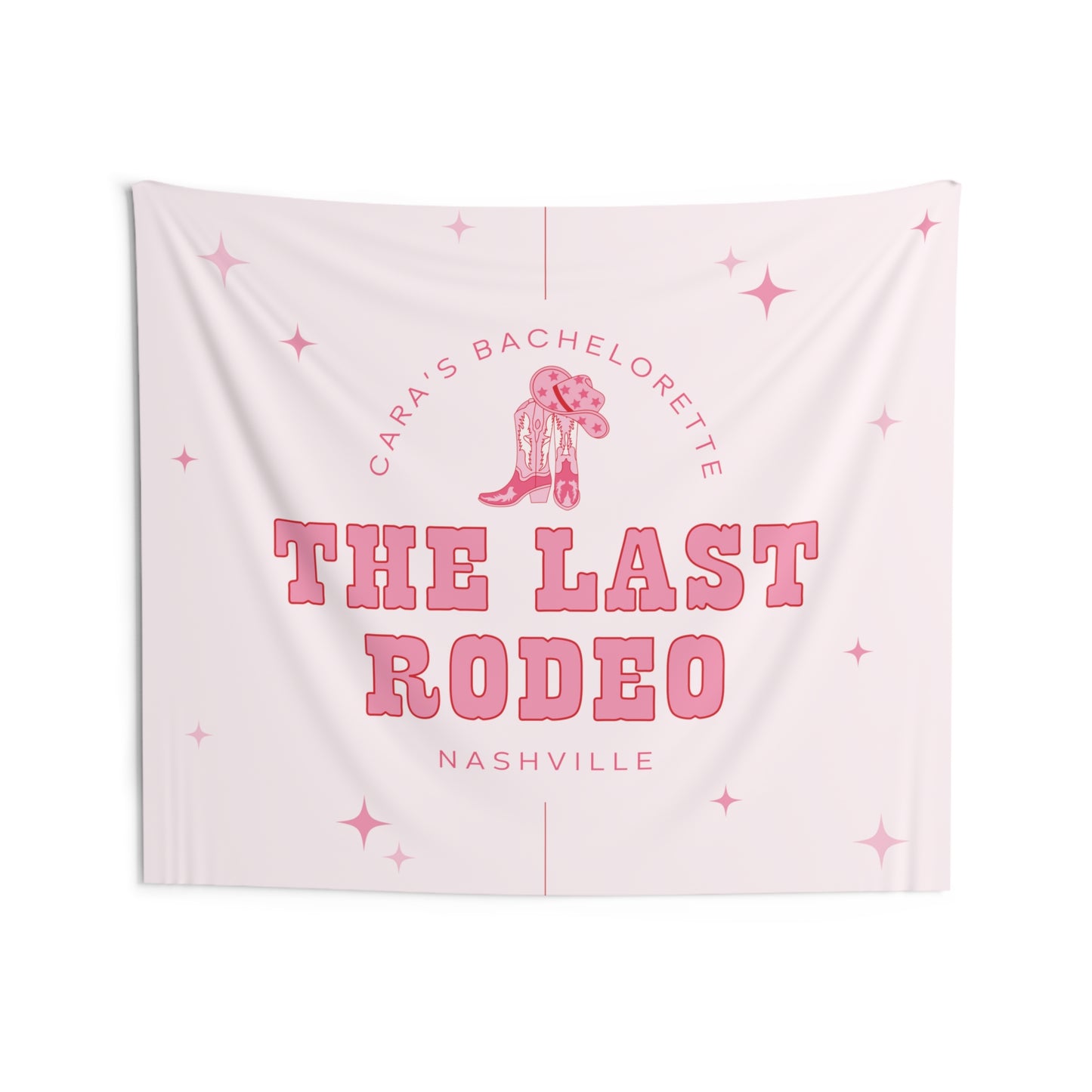 The Last Rodeo Bachelorette Party Banner - Pink Cowgirl