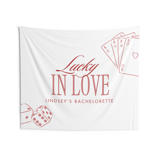 Lucky in Love Bachelorette Party Banner