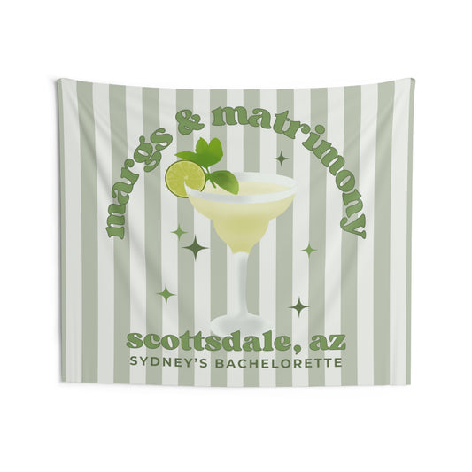 Margs & Matrimony Bachelorette Party Banner