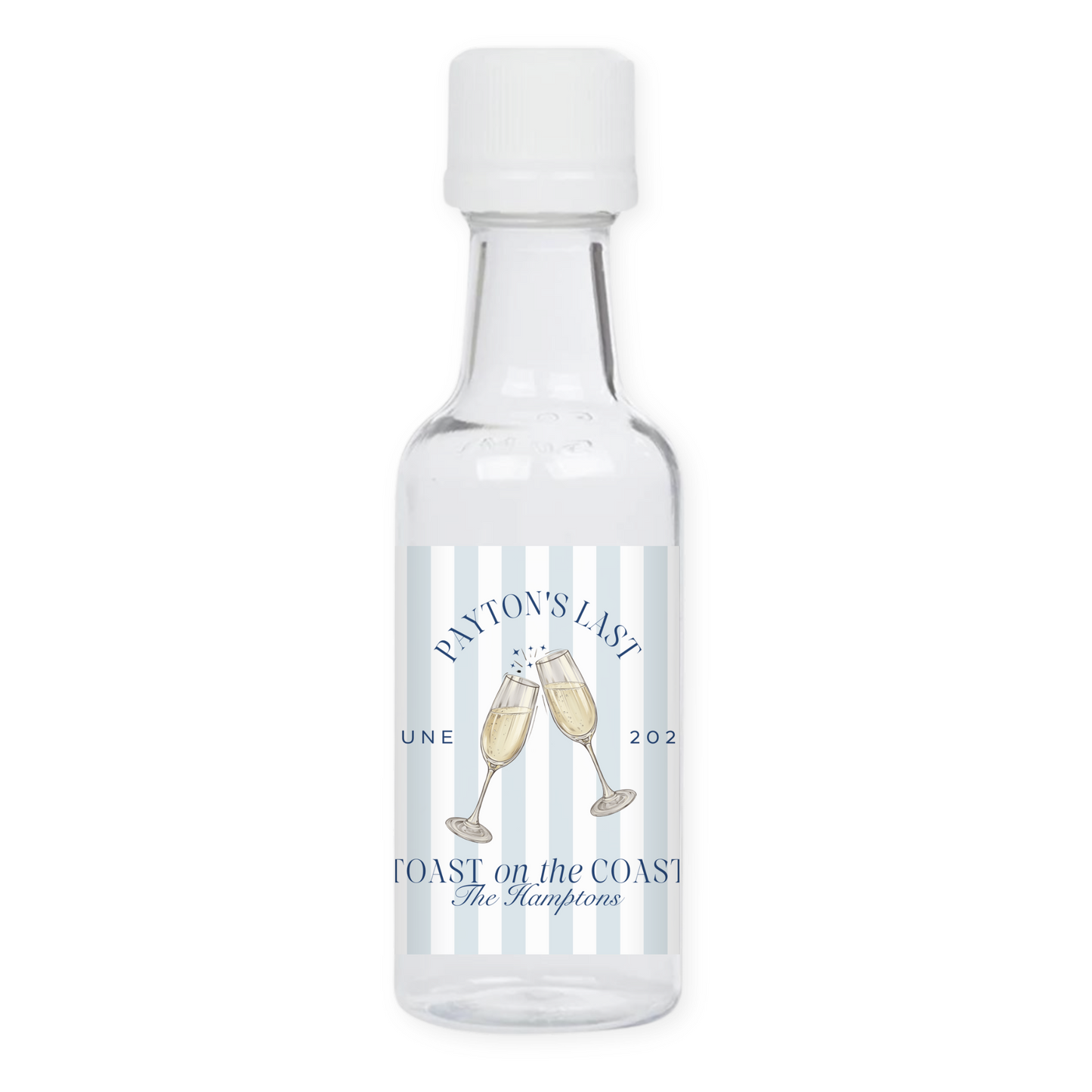 Last Toast on the Coast Bachelorette Party Mini Liquor Label