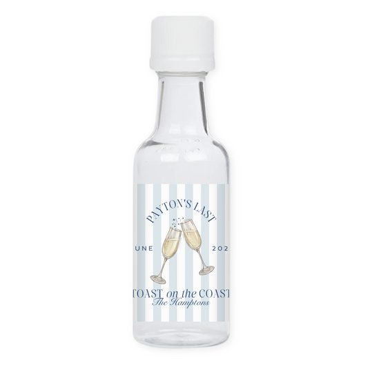 Last Toast on the Coast Bachelorette Party Mini Liquor Label
