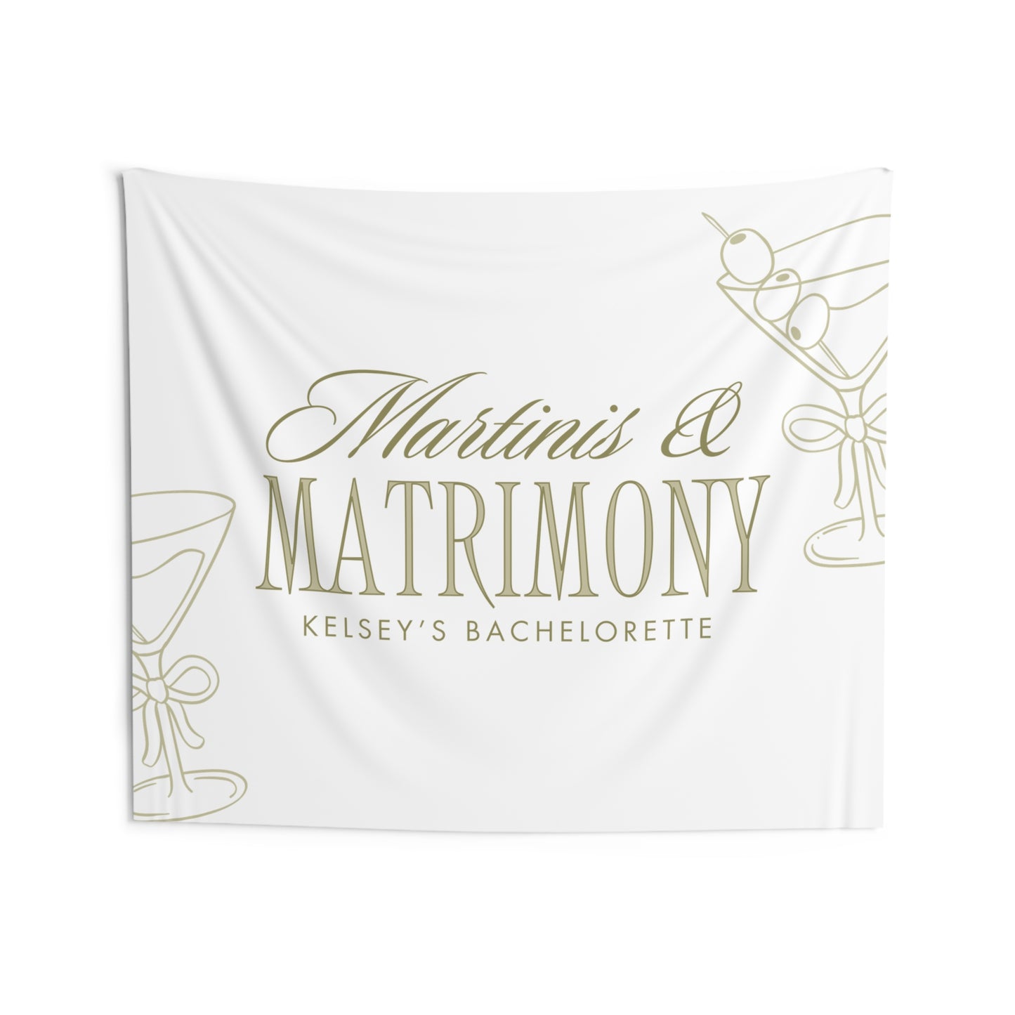 Martinis & Matrimony Bachelorette Party Banner