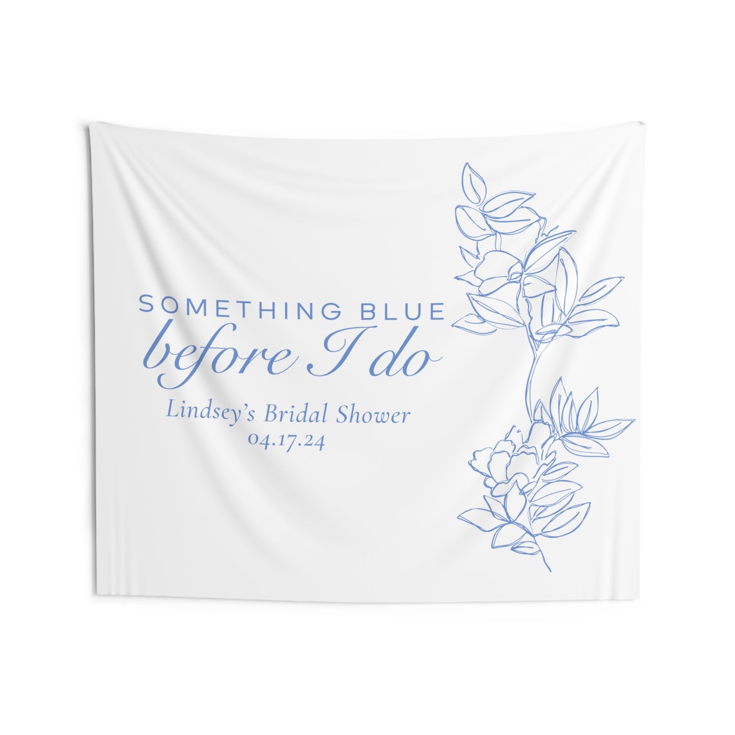 Something Blue Bridal Shower Banner