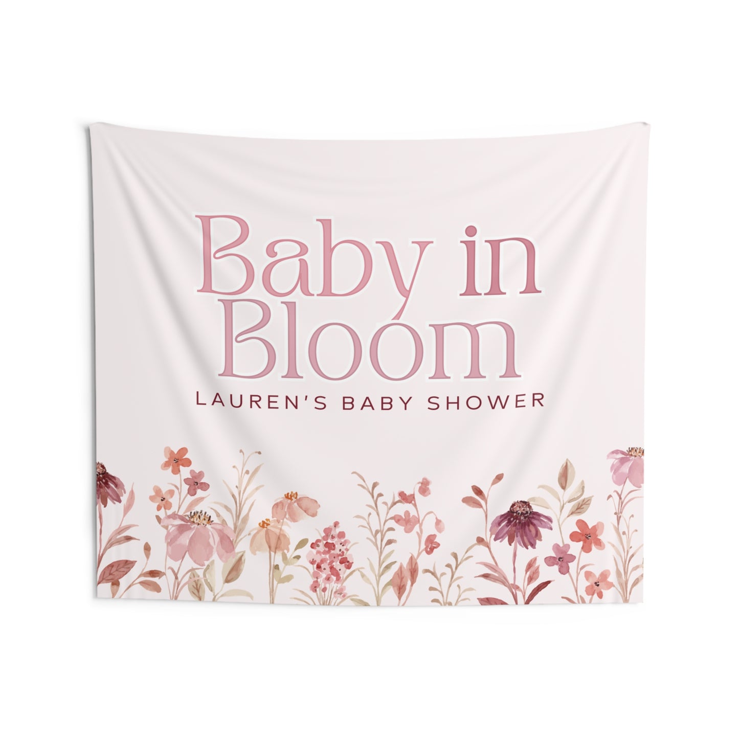 Baby in Bloom Baby Shower Banner