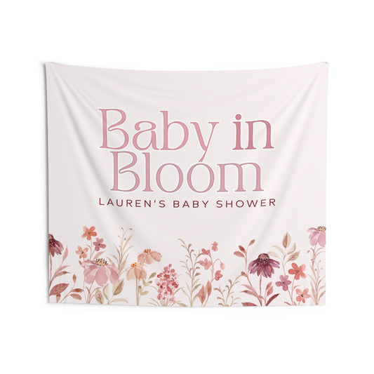 Baby in Bloom Baby Shower Banner