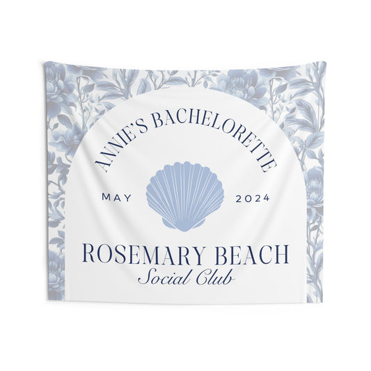 Coastal Seashell Bachelorette Party Banner