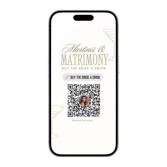 Martinis & Matrimony Buy the Bride a Drink Template (Digital Download)