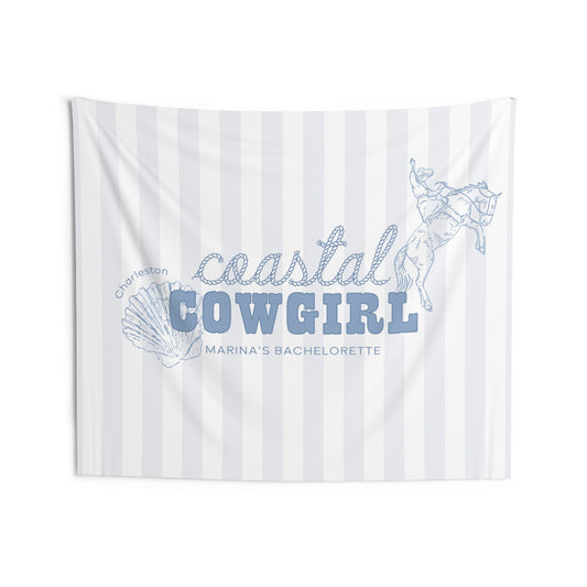 Striped Coastal Cowgirl Bachelorette Party Banner