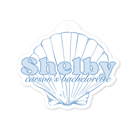 Seashell Bachelorette Party Gift Tag