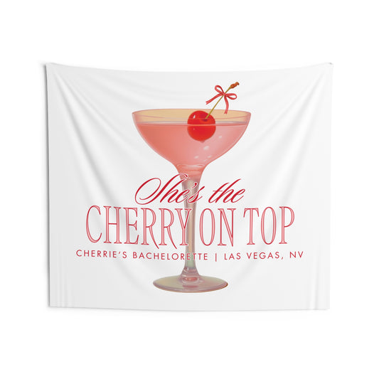 Cherry on Top Bachelorette Party Banner