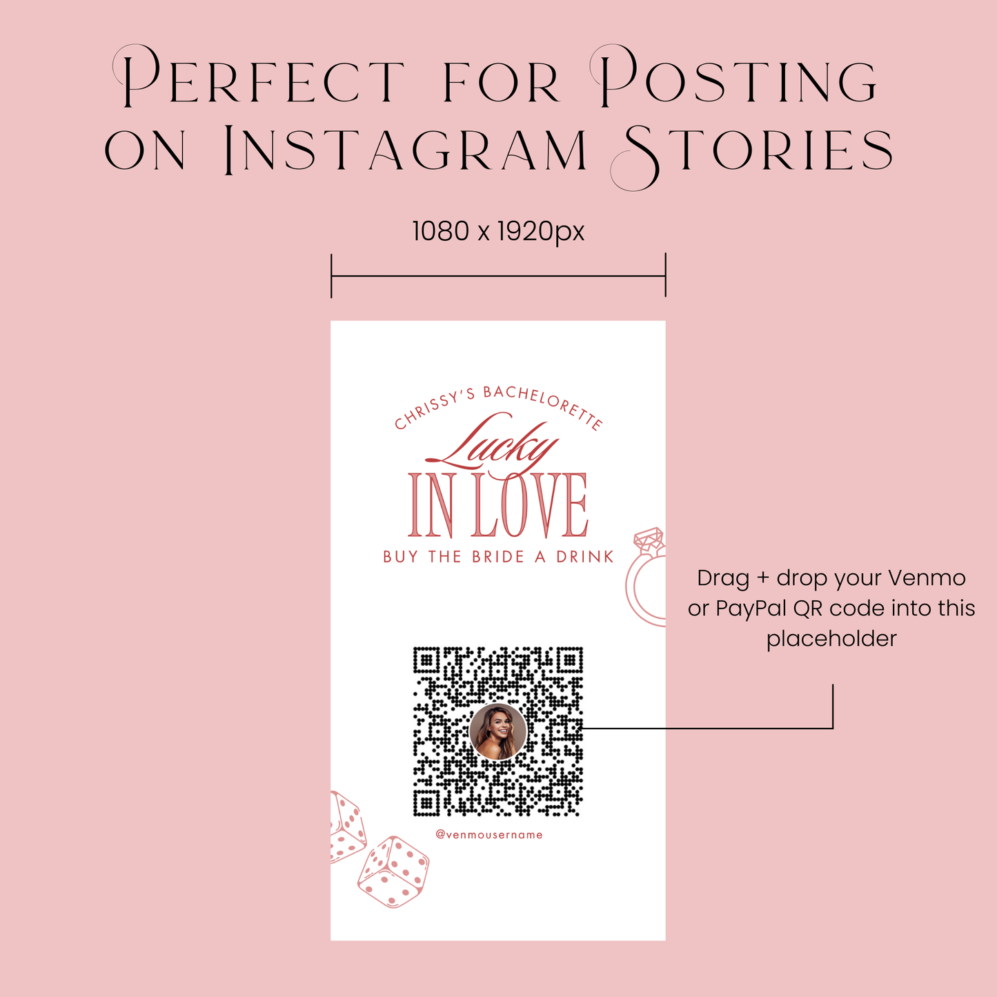 Lucky in Love Buy the Bride a Drink Template (Digital Download)