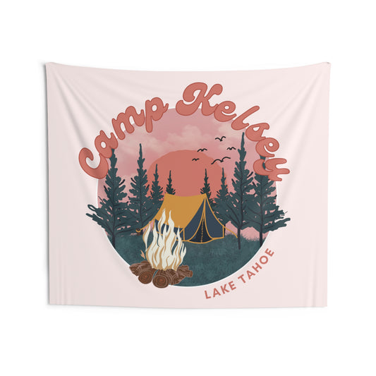 Pink Camp Bachelorette Party Banner