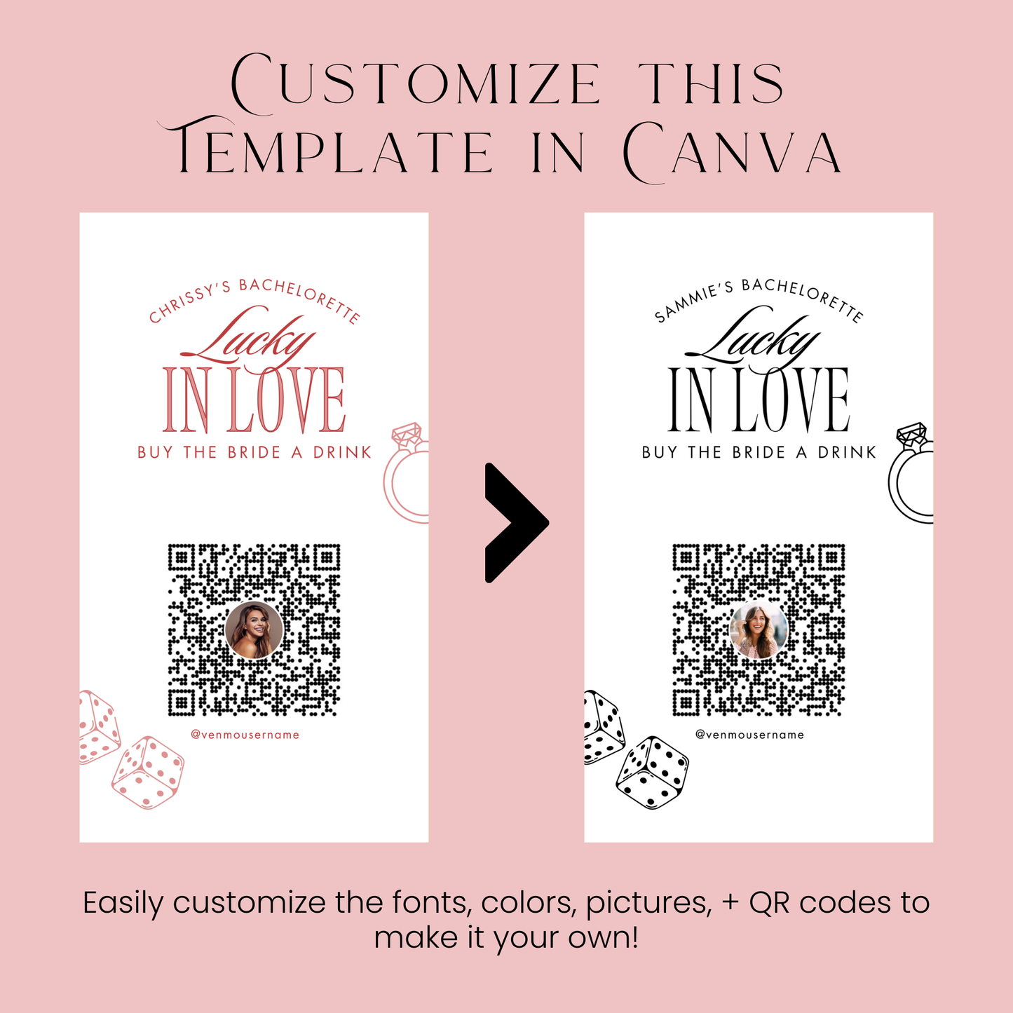 Lucky in Love Buy the Bride a Drink Template (Digital Download)