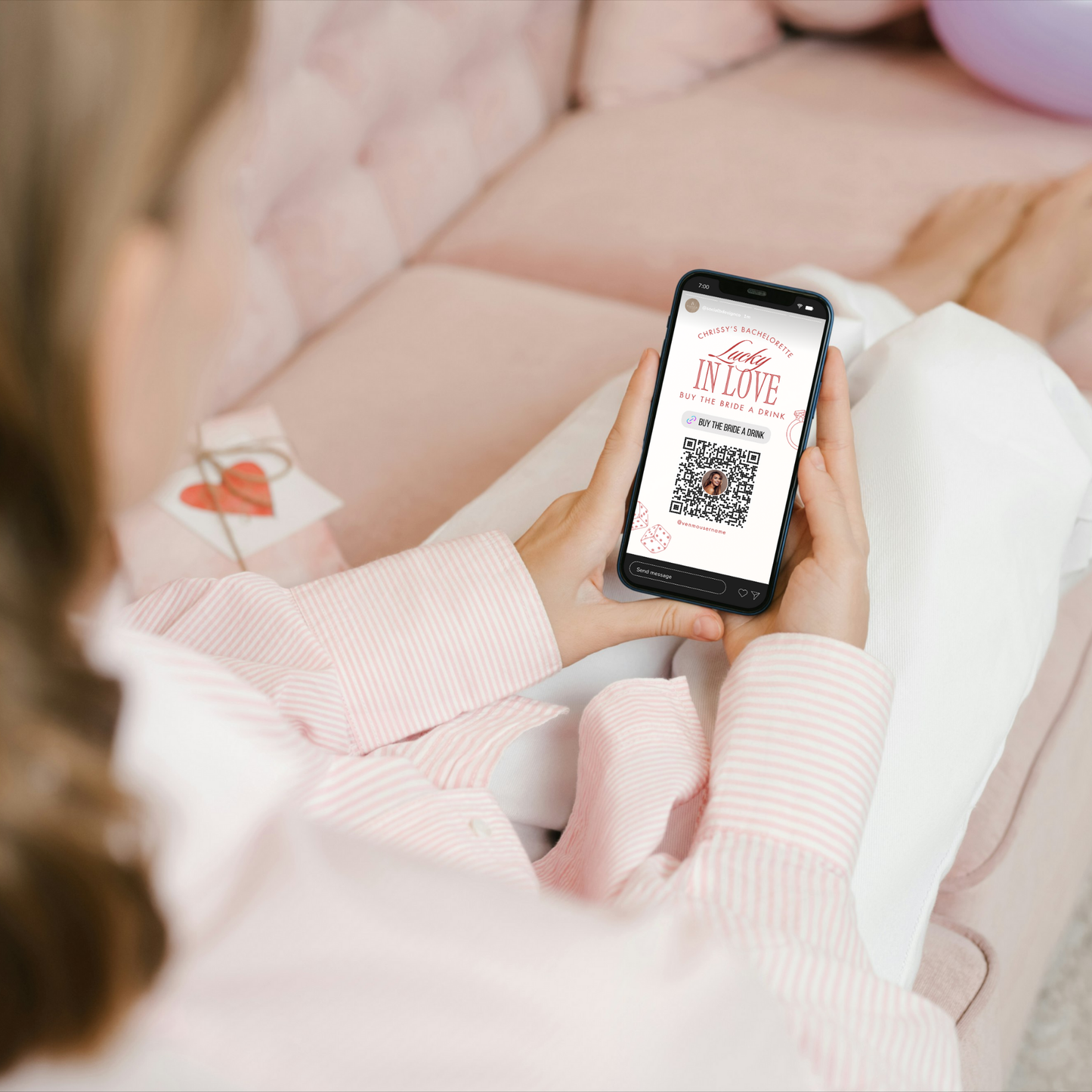 Lucky in Love Buy the Bride a Drink Template (Digital Download)