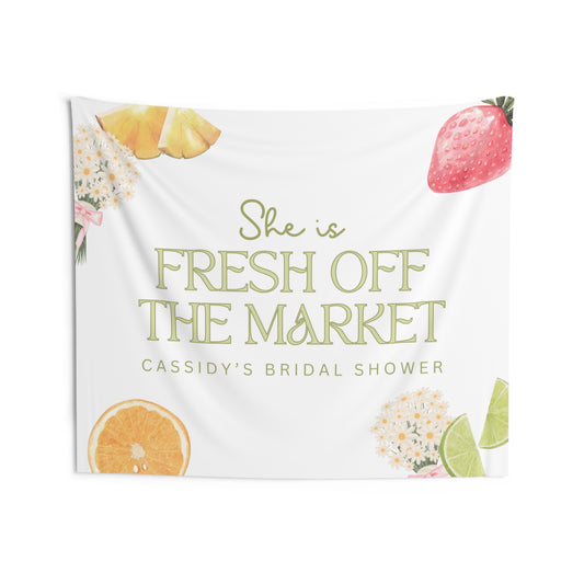 Fresh Off the Market Bridal Shower Banner