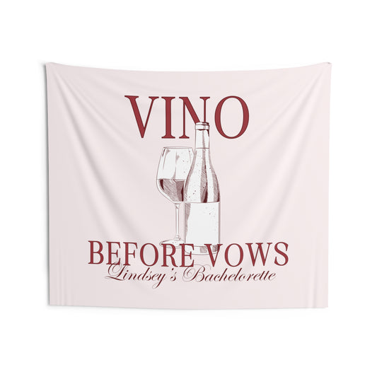 Vino Before Vows Bachelorette Party Banner