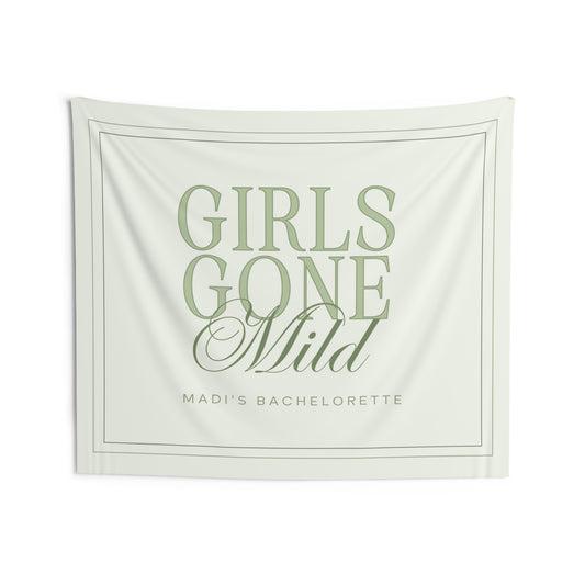 Girls Gone Mild Bachelorette Party Banner - Green
