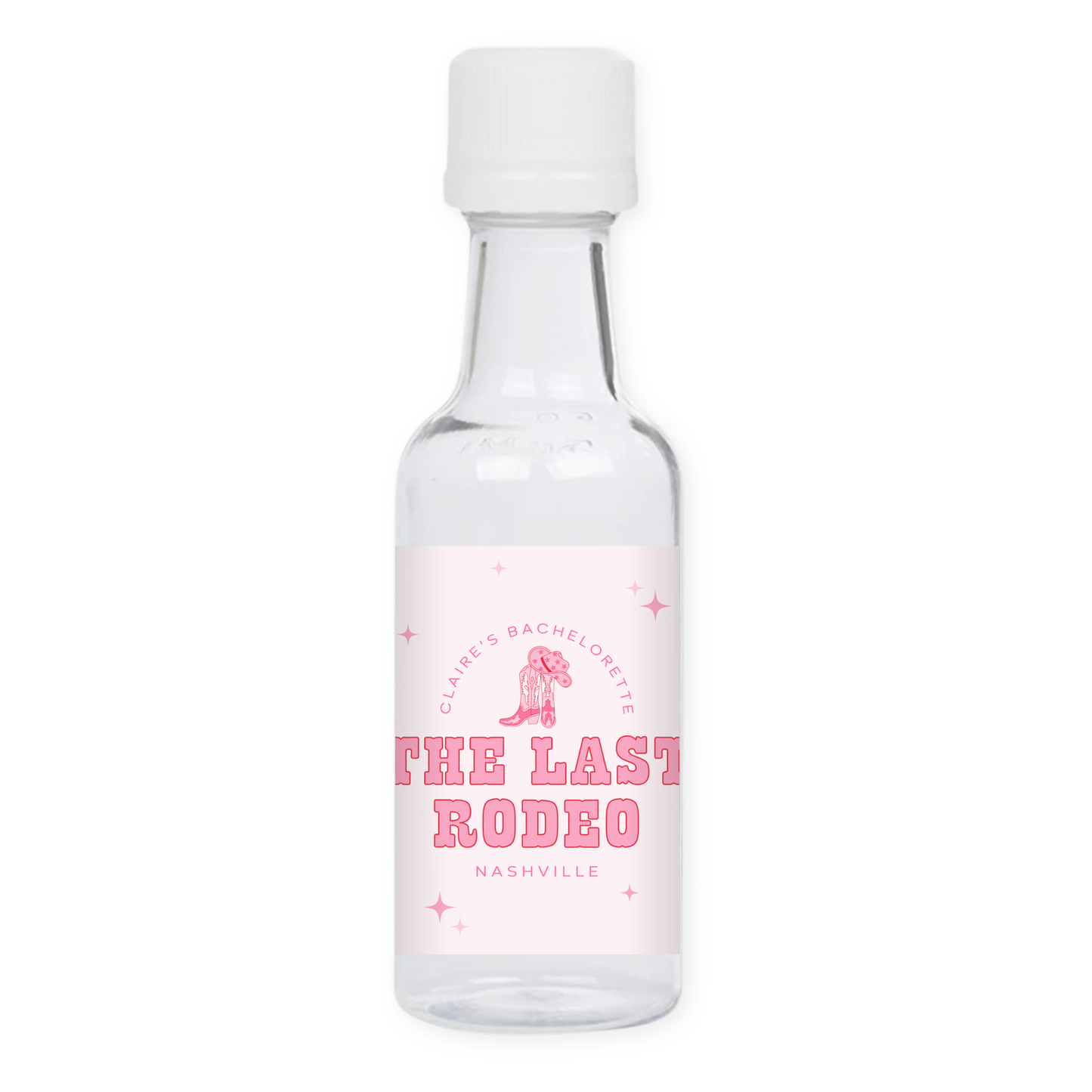 The Last Rodeo Bachelorette Party Mini Liquor Label