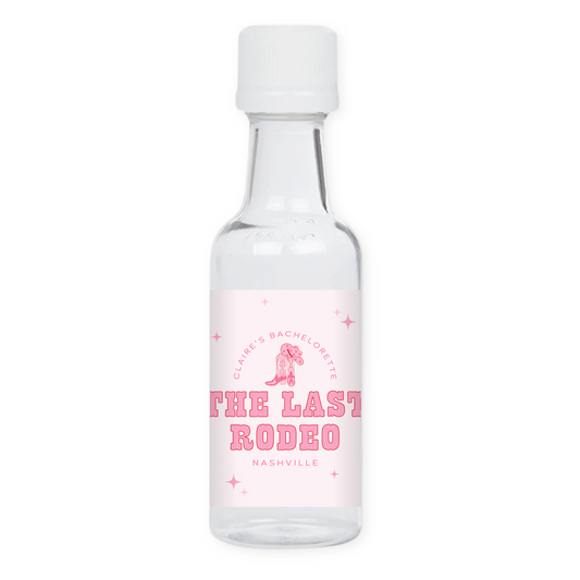 The Last Rodeo Bachelorette Party Mini Liquor Label