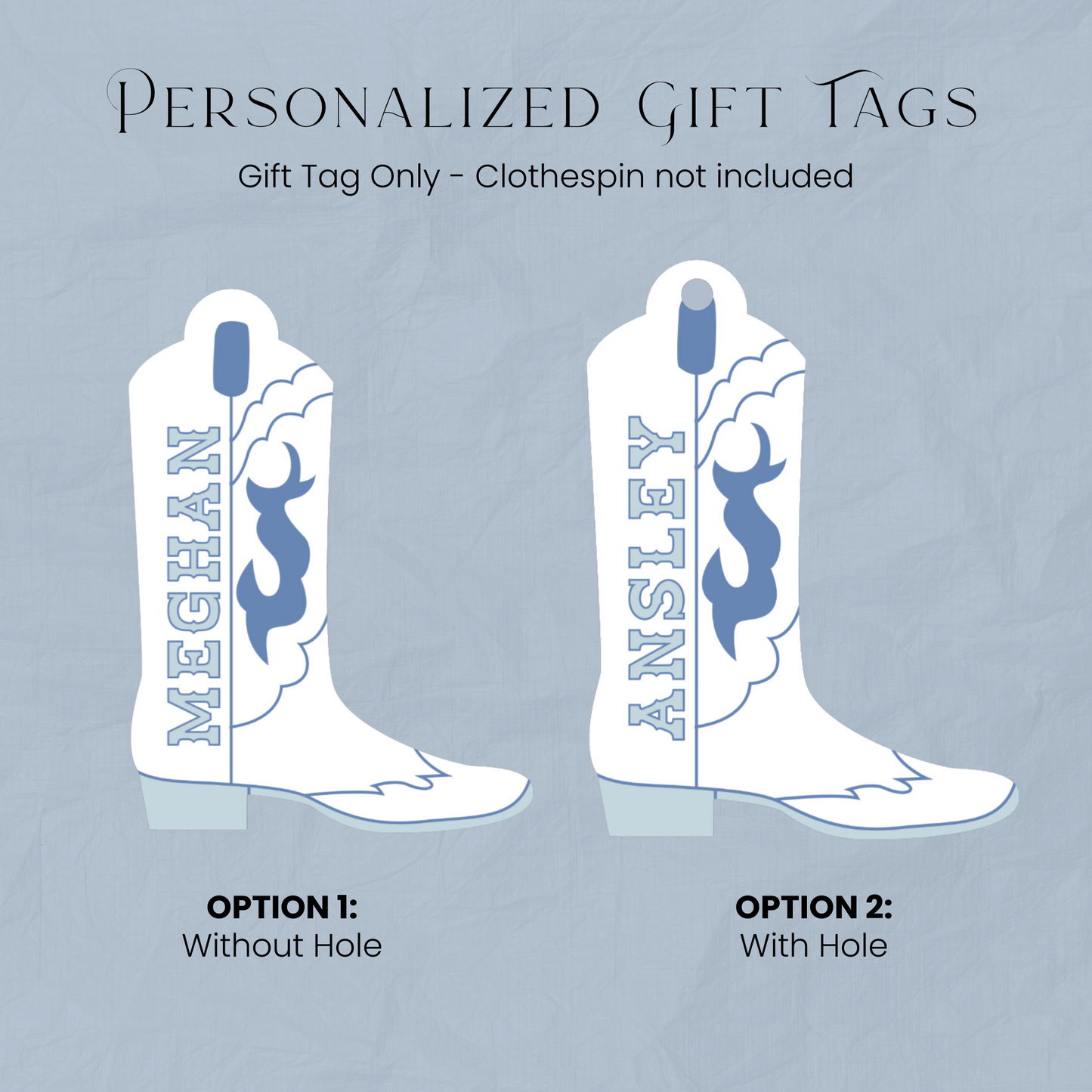 Coastal Cowgirl Bachelorette Party Gift Tag