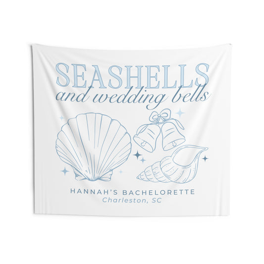 Seashells and Wedding Bells Bachelorette Banner