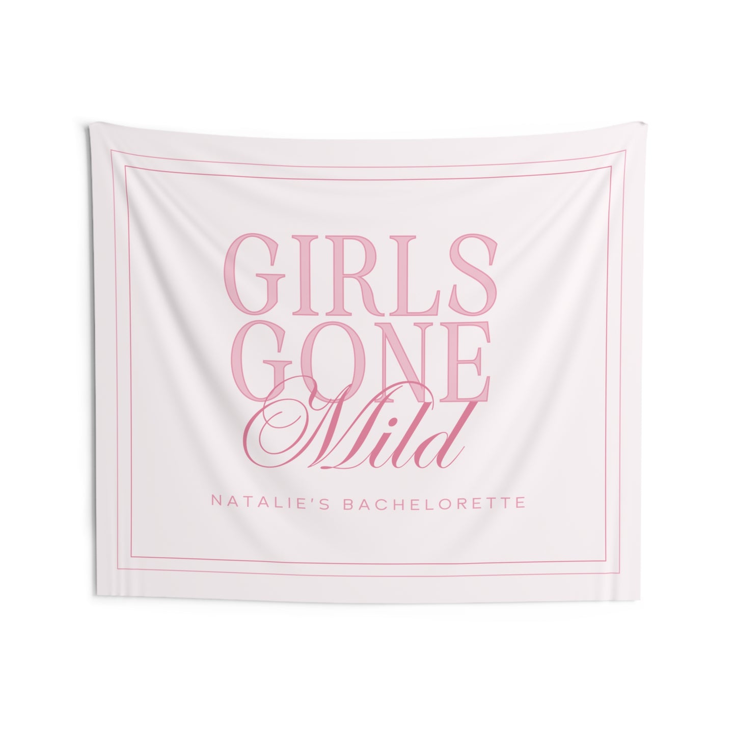 Girls Gone Mild Bachelorette Party Banner - Pink