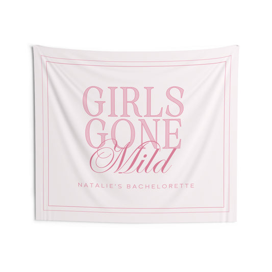 Girls Gone Mild Bachelorette Party Banner - Pink