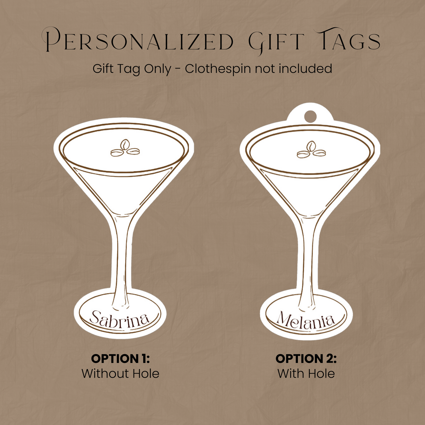 Espresso Martini Party Gift Tag