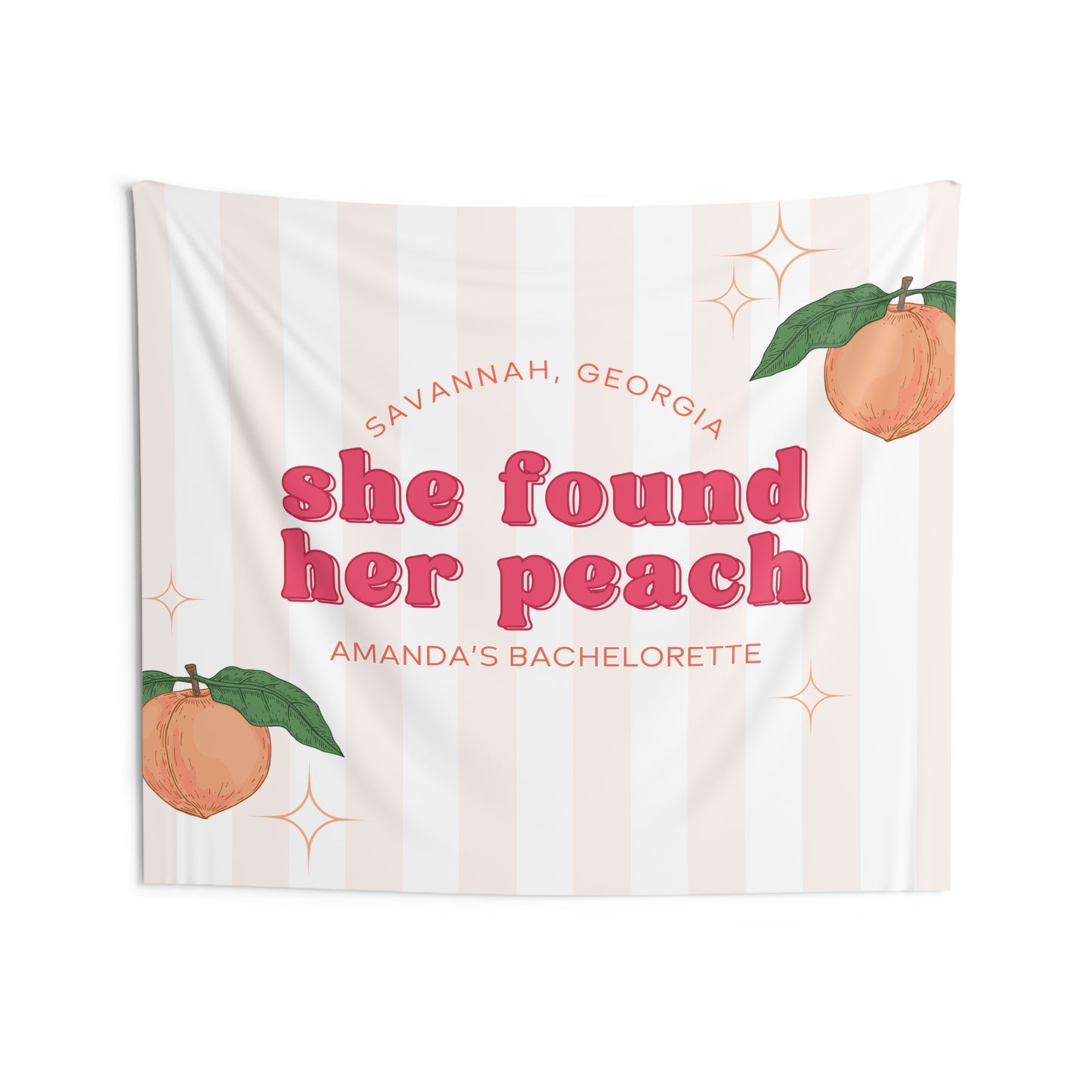 She Found Her Peach Bachelorette Banner