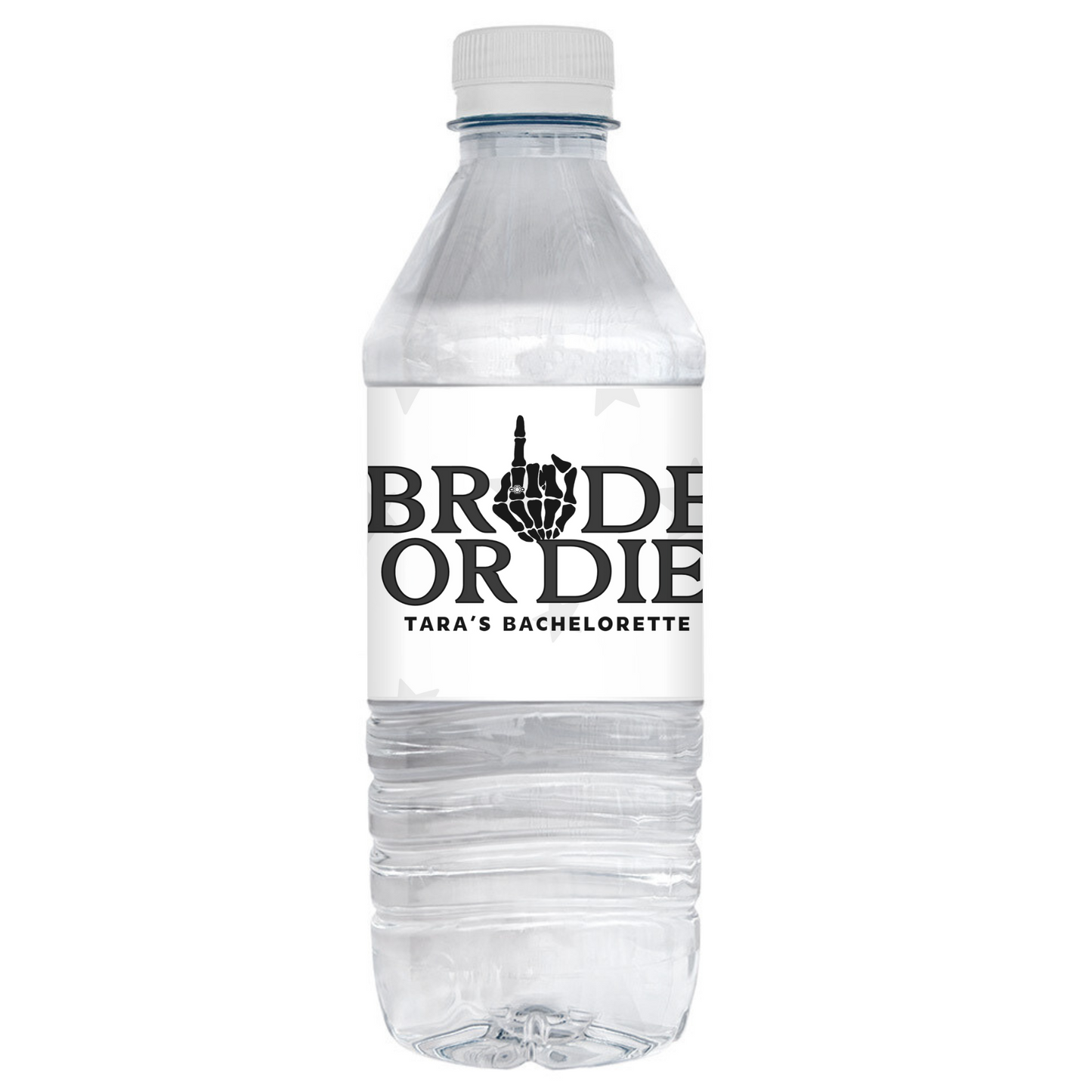 Bride or Die Bachelorette Party Water Bottle Label