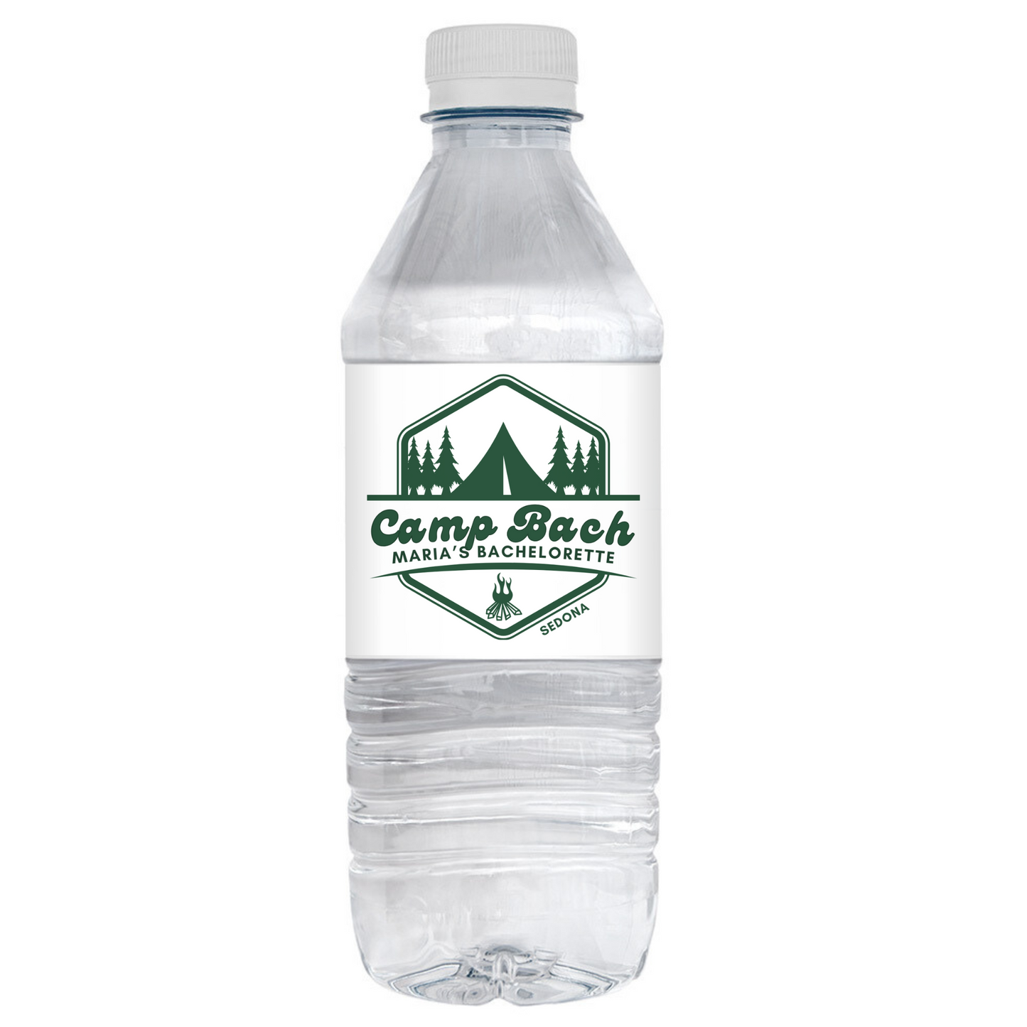 Camp Bachelorette Party Water Bottle Label