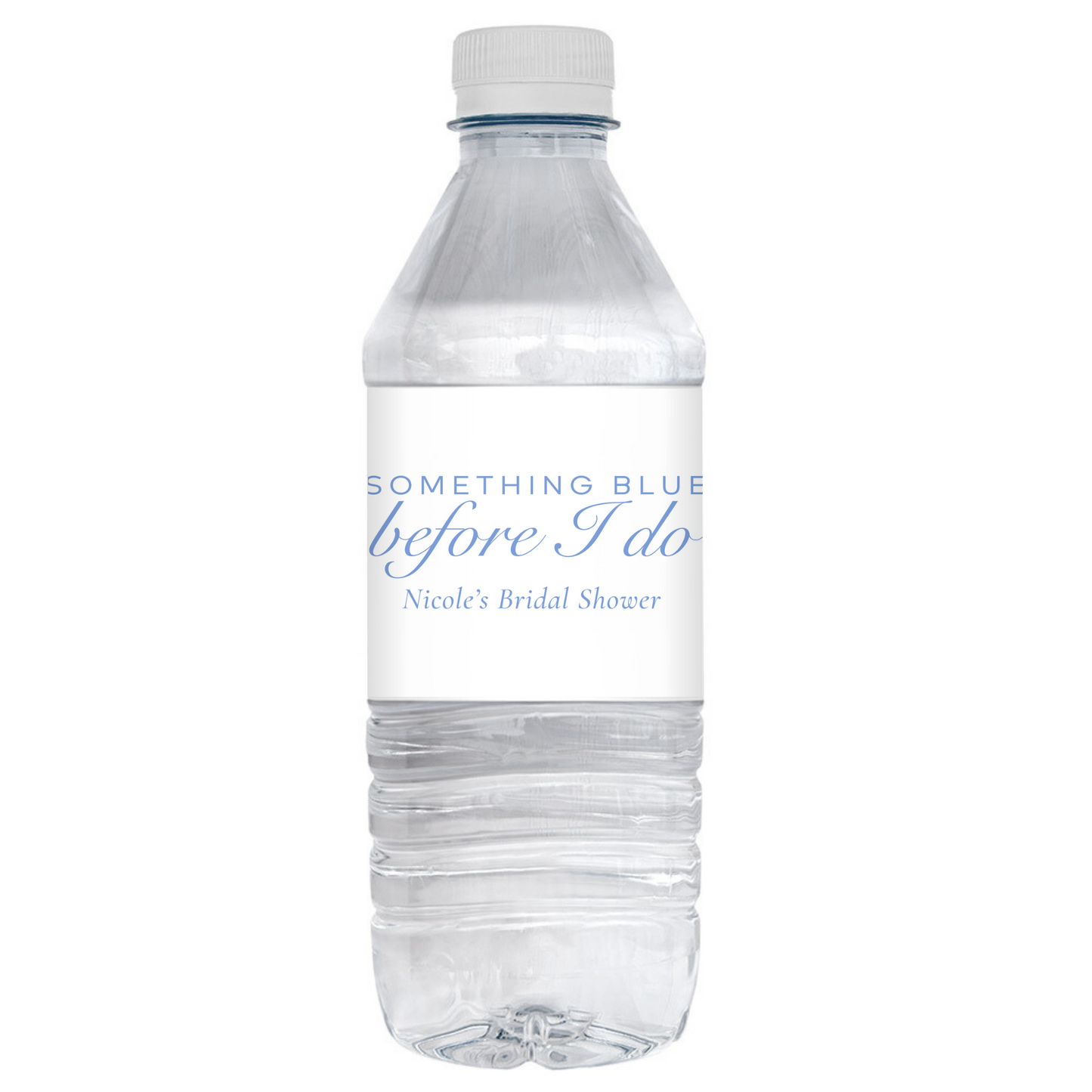 Something Blue Before I Do Bridal Shower Water Bottle Label