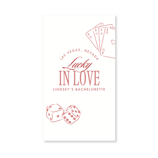 Lucky in Love Bachelorette Party Gift Tag