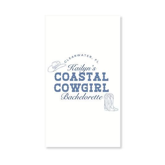 Coastal Cowgirl Bachelorette Party Gift Tag
