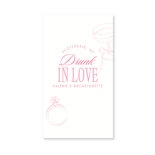 Drunk in Love Bachelorette Party Gift Tag
