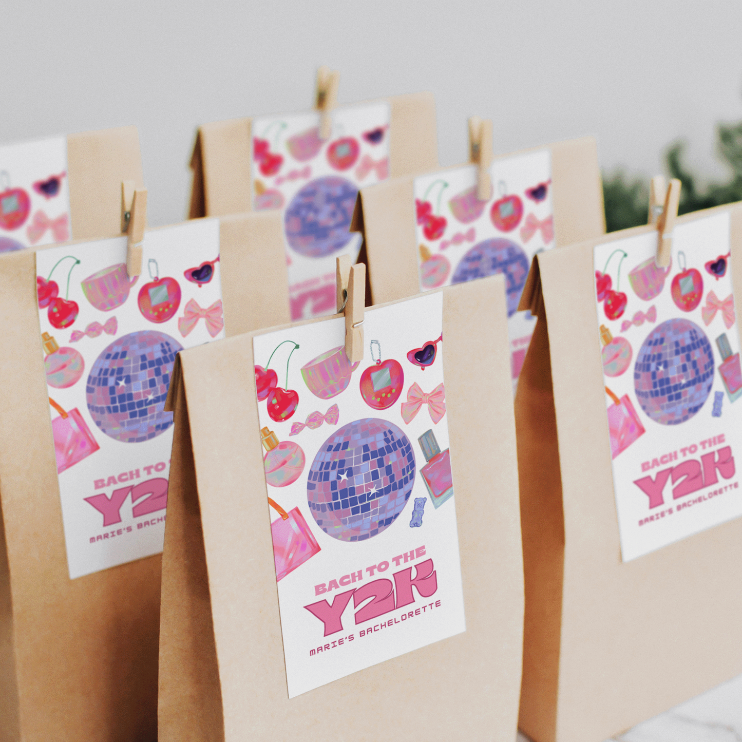 Bach to the Y2k Bachelorette Party Gift Tag
