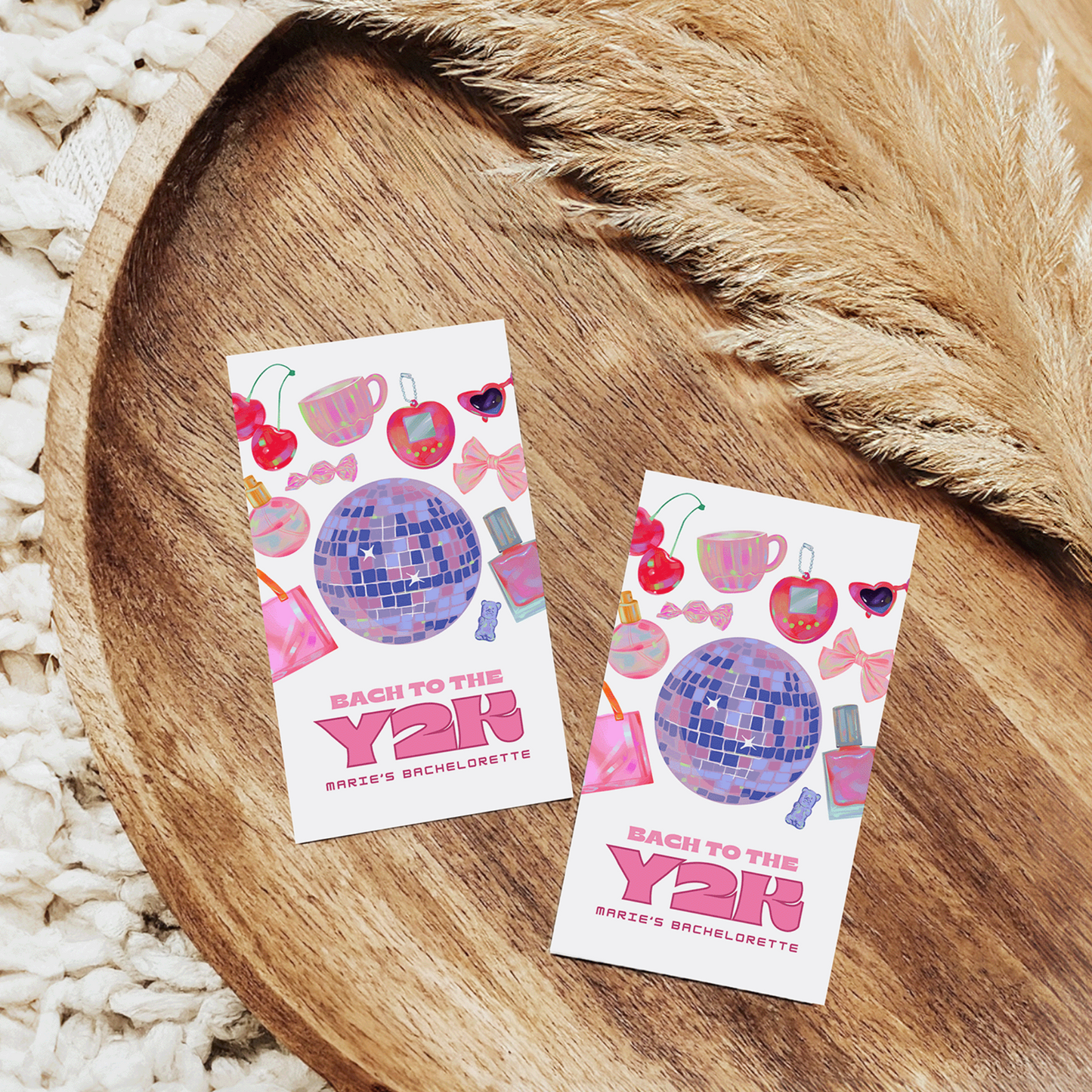Bach to the Y2k Bachelorette Party Gift Tag