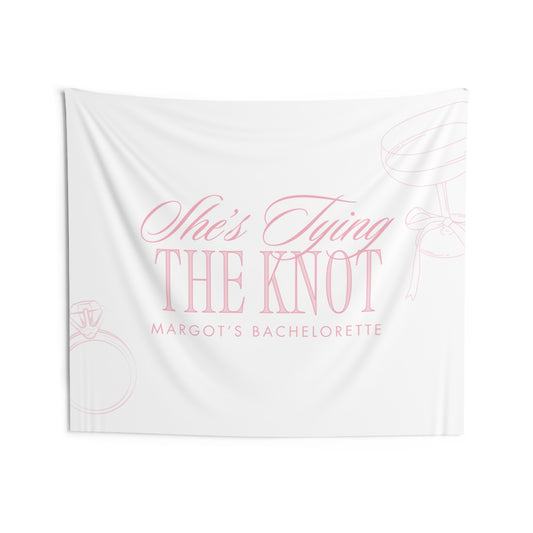 She's Tying the Knot Bachelorette Party Banner