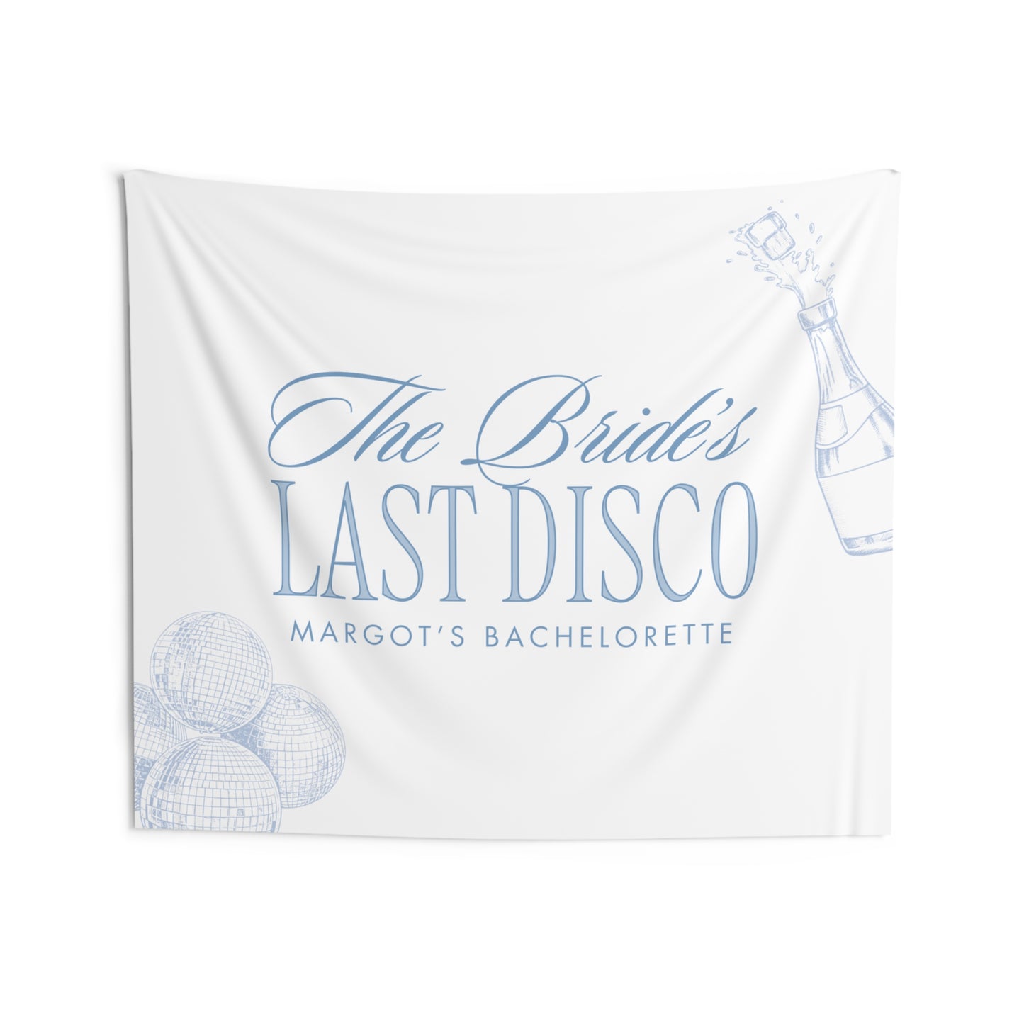 Bride's Last Disco Bachelorette Party Banner