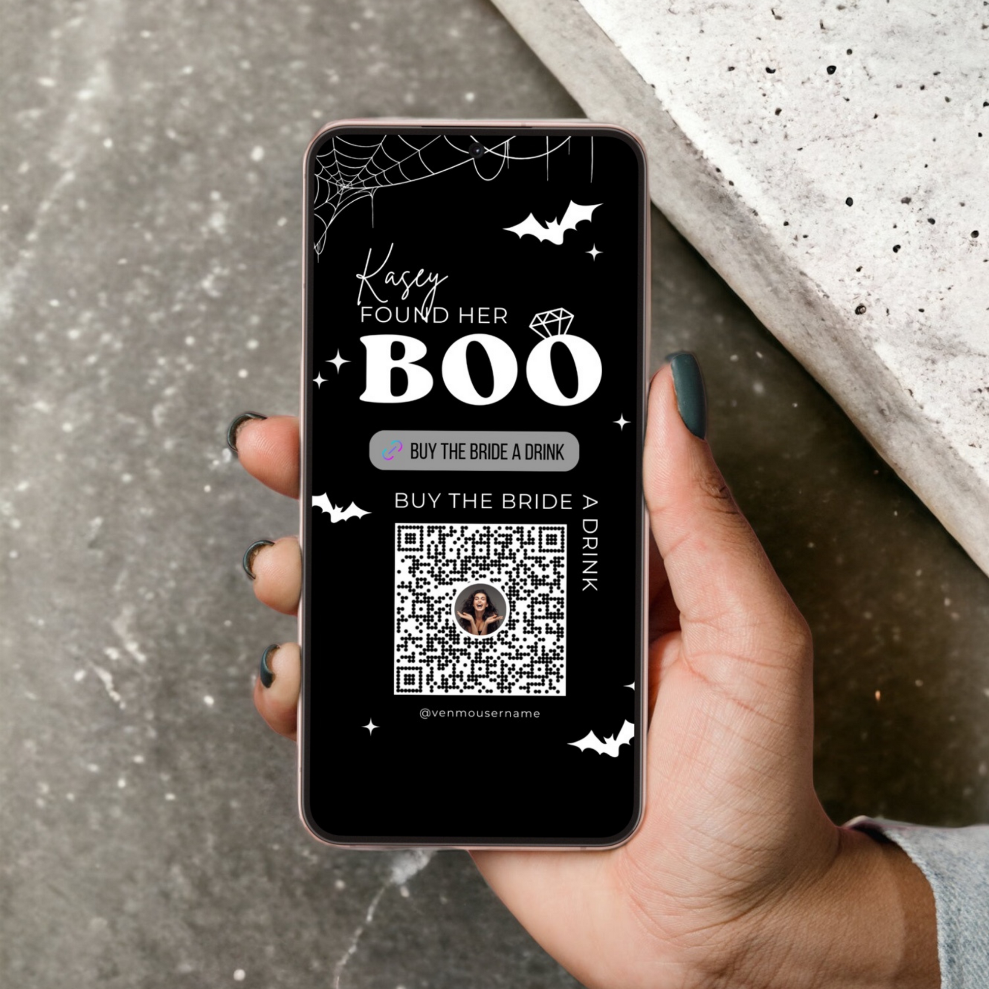 Buy the Bride a Drink Venmo Template for Bachelorette Party - Spooky Bachelorette Party