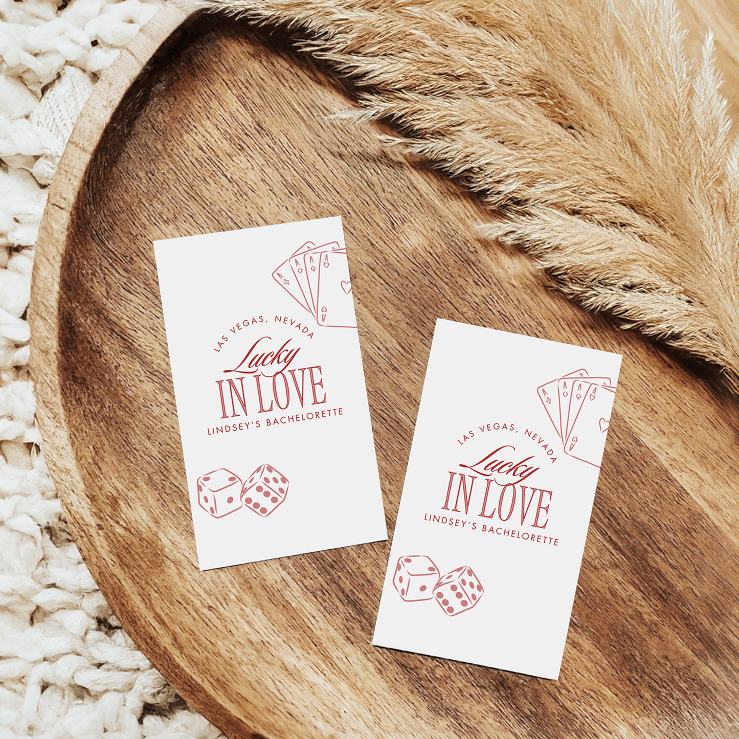 Lucky in Love Bachelorette Party Gift Tag