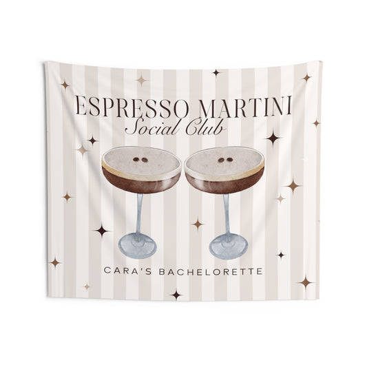 Espresso Martini Social Club Bachelorette Party Banner