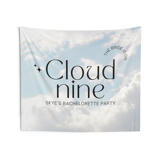 Bride On Cloud 9 Bachelorette Party Banner