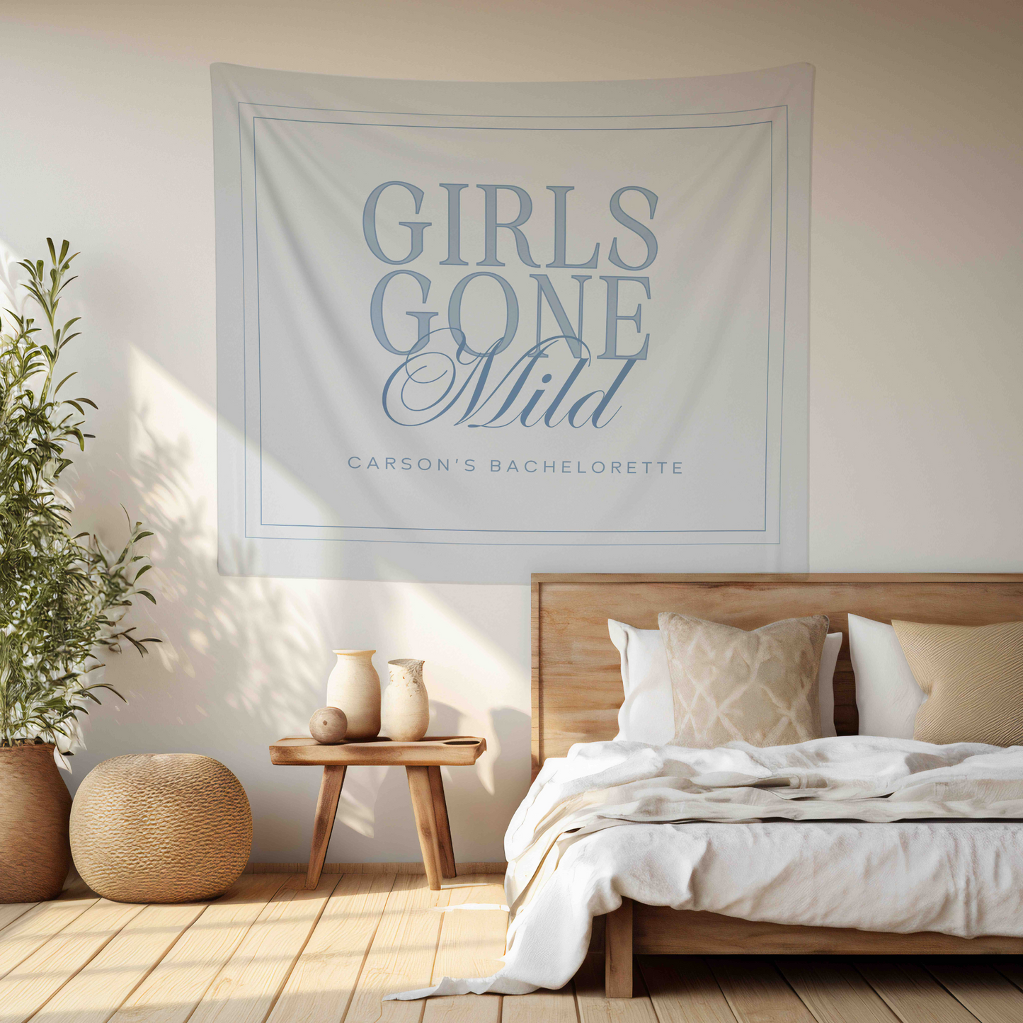 Girls Gone Mild Bachelorette Party Banner - Blue