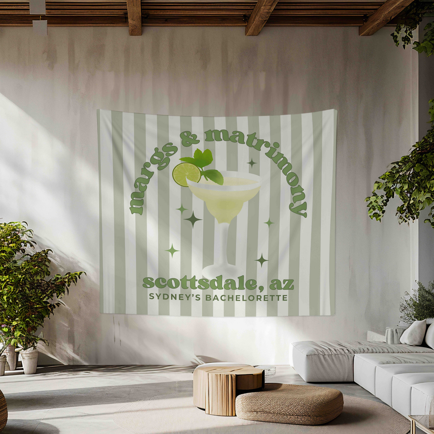 Margs & Matrimony Bachelorette Party Banner