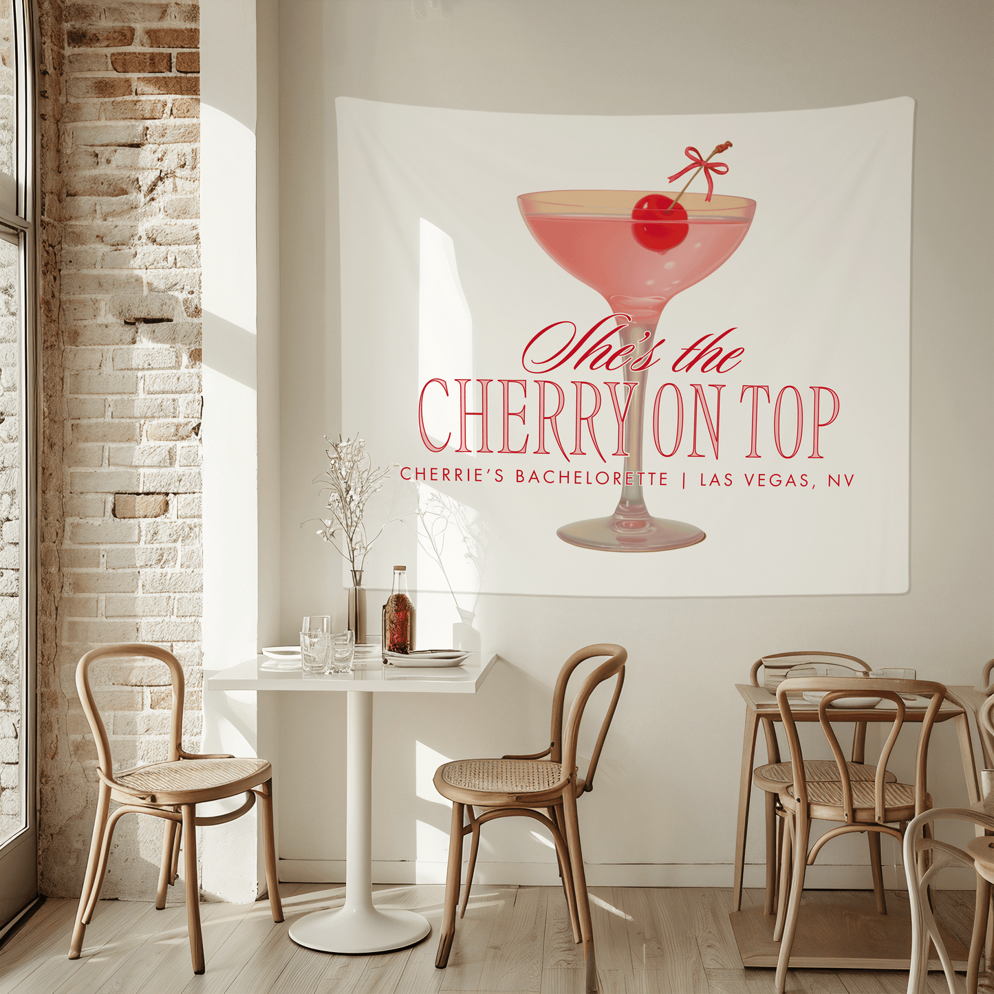 Cherry on Top Bachelorette Party Banner